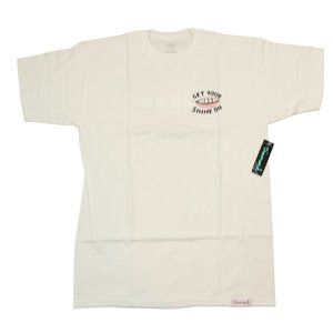 Diamond supply t-shirt medium size/ white color/ short sleeve with graphics